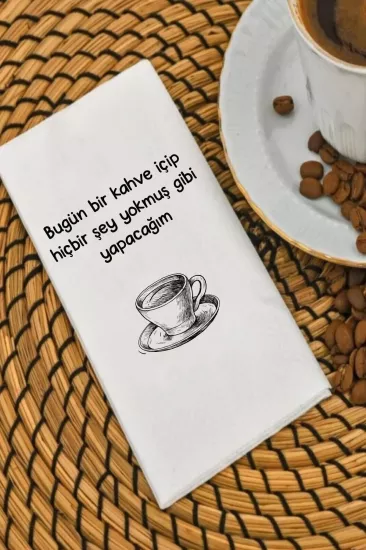 Kahve Konuşan Sunum Peçetesi Kahve 100 Adet