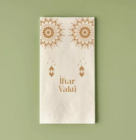 Ramazan Temalı Sunum Peçetesi 100 Adet 