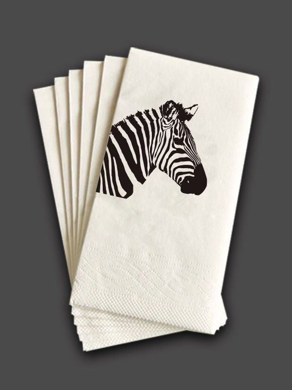 Zebra Desenli Sunum Peçetesi 100 Adet